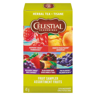 Celestial Seasonings Herbal Tea, Caffeine Free, Fruit Tea Sampler, Bags