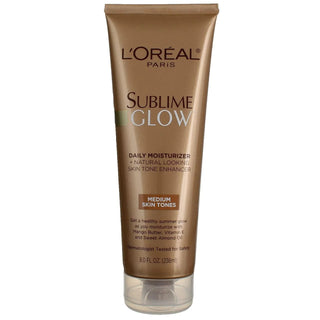 L'Oreal Paris Sublime Glow Daily Moisturizer Natural Skin Tone Enhancer - Medium, 8 Fl Oz