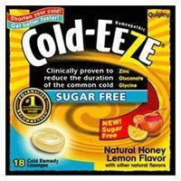 Cold-Eeze Lozenges Natural Honey Lemon Sugar Free 18 Per Box