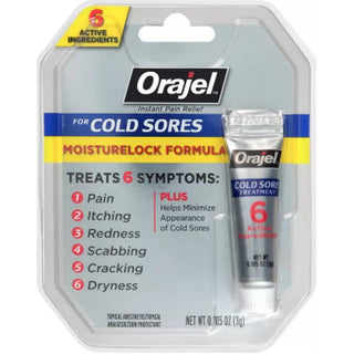 Orajel MoistureLock Cream Cold Sore Symptom Treatment 0.11 Oz. Pack