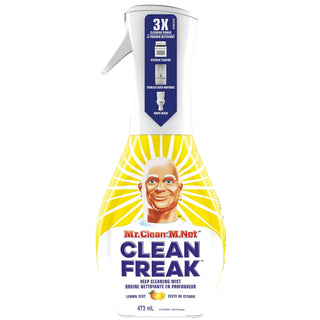 Mr. Clean Freak Deep Cleaning Mist Multi-Surface Spray, Lemon Zest Scent Starter Kit - 16 Fl Oz/1ct
