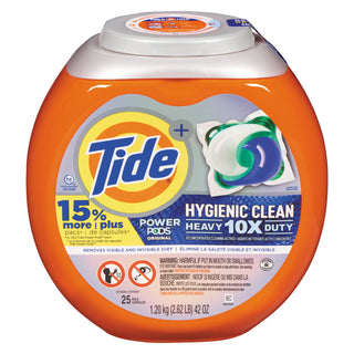 Tide Hygienic Clean Heavy 10x Duty Power Pods Laundry Detergent Pacs, Original