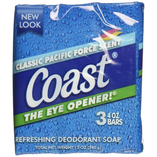 Coast Classic Scent Refreshing Deodorant Soap 3-4 Oz. Bars
