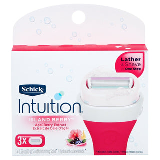 Schick Intuition Island Berry Razor Blade Refills