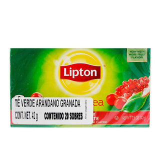 Lipton Green Tea, Superfruit, Cranberry Pomegranate, Bags