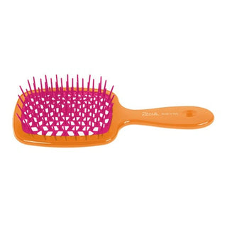 Jäneke Janeke Superbrush Paddle Hair Brush In Orange Fuchsia