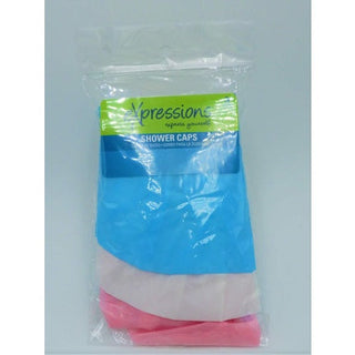 Expressions Shower Caps 3 ct