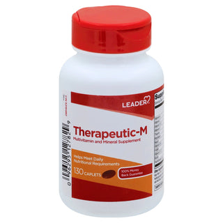 Leader Therapeutic-M Multivitamin And Mineral Supplement Caplets 130 Ct