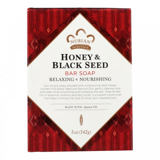 Nubian Heritage Bar Soap, Honey & Black Seed, 5 Oz