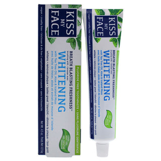 Kiss My Face Super White Cool Mint Gel Fluoride Free Whitening Toothpaste 4.5 Oz