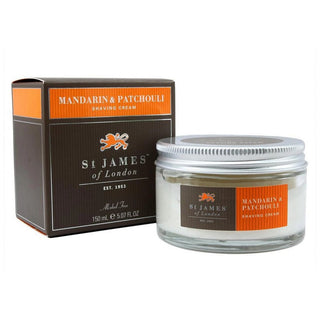 St James of London Mandarin & Patchouli Shave Cream Jar
