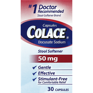 Colace Stool Softener, 50 Mg, Capsules
