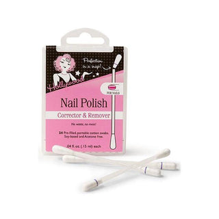 Hollywood Uñas Corrector Y Removedor De Bastoncillos De Algodón, 0.4 Oz Fl, Cuenta 24