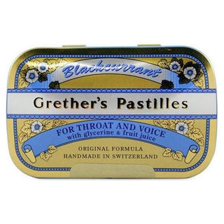 Grether's Pastilles Blackcurrant 2.12 Oz (24 Lozenges)