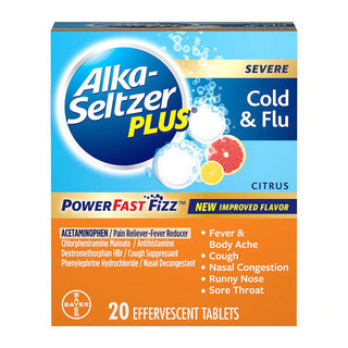 Alka-Seltzer Plus Severe Cold & Flu, Citrus, Tablets