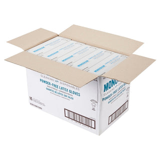 Monogram Glove Latex Powder Free Large Natural