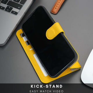 Casper iPhone 16 Pro Wallet Case Leather MagSafe