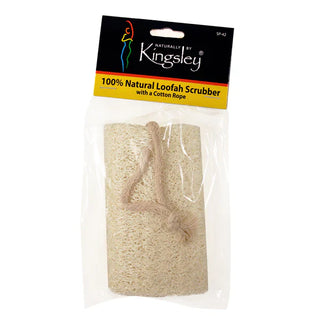 Kingsley Natural 5 Inch Loofah with Cotton Rope 5 inch Loofah