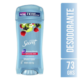 Secret Fresh Antiperspirant Deodorant Clear Gel, Berry, 2.6 Oz