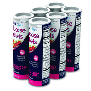 TRUEplus True Plus Glucose Tablets, 15 G, Raspberry