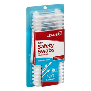 Leader, Safety Swabs, Plastic Stick, Baby