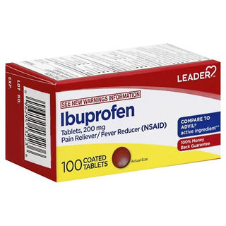 Leader™ Pain Reliever & Fever Reducer – Ibuprofen 200mg (100 ct)