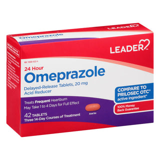 Leader, Omeprazole, 20 Mg, Tablets