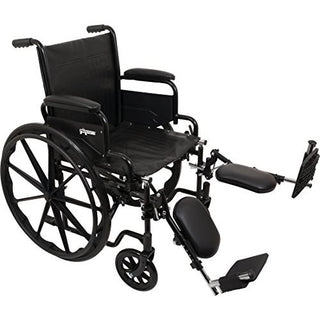 Roscoe Medical ProBasics Standard Wheelchair – 20" x 16" Seat (Black)