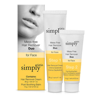 Gigi Simply Mess Free Hair Remover Duo For Face 28g