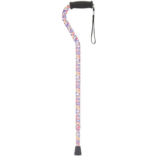 Nova Designer Offset Handle Cane, Butterfly Symphony