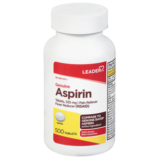 Leader, Aspirin, Genuine, 325 Mg, Tablets