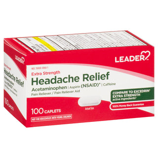 Leader Health Care Headache Relief Extra Strength Caplets