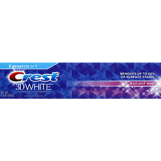 Crest 3D White Whitening Toothpaste - Radiant Mint 6.4 Oz