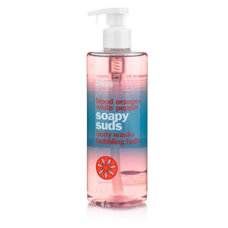 Bliss Blood Orange + White Pepper Jabón Espuma Body Wash + Burbujeante Baño 16 Oz Lavado Del Cuerpo Unisex