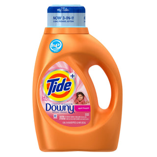 Tide Plus A Touch Of Downy Liquid Laundry Detergent, April Fresh, 46 Fl Oz, 29 Loads