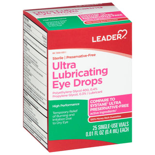 Leader, Lubricating Eye Drops, Ultra