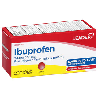 Leader, Ibuprofen, 200 Mg, Tablets