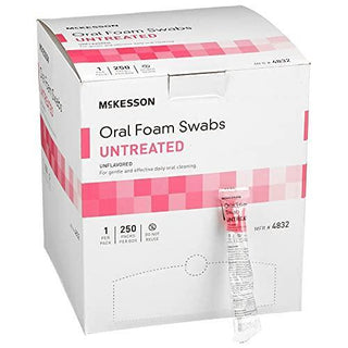 McKesson Oral Swabstick, Foam Tip, Untreated 864650