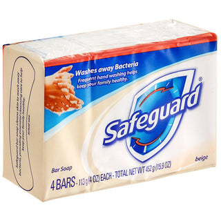 Safeguard Antibacterial Bar Soap, Beige - 4 Oz