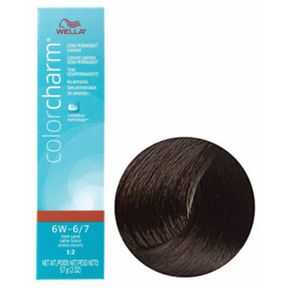 Color Charm WELLA Demi Permanent Hair 6W Dark Sand, DISCO