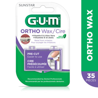GUM Orthodontic Wax, Vitamin E + Aloe Mint
