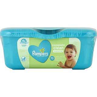 Pampers Baby Wipes Complete Clean Unscented Tub