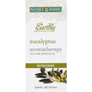Nature's Bounty 100% Pure Essential Oil, Aromatherapy, Eucalyptus Scented, Refreshing 0.34 Oz