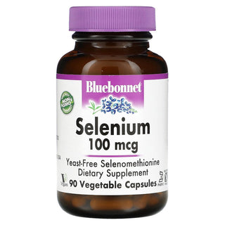Bluebonnet Nutrition Selenium, 100 Mcg, 90 Vegetable Capsules