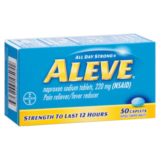 Aleve Naproxen Sodium 220mg Pain Reliever/Fever Reducer 50