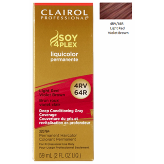 Clairol Liquicolor 4RV/64R Light Red Violet Brown 2 Oz