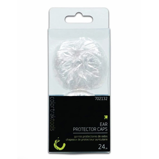 Colortrak Ear Protector Caps Clear 24 Pack 6010