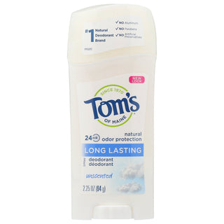Tom's of Maine Long Lasting Unscented Natural Deodorant Stick - 2.25oz