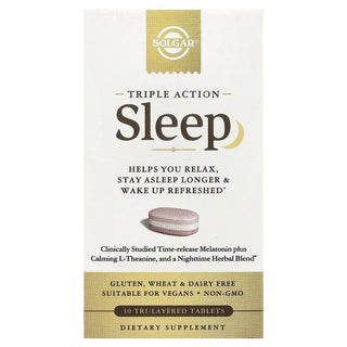 Solgar Sleep, Triple Action, 30 Tri-Layered Tablets
