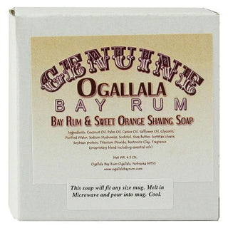 Ogallala Bay Rum & Sweet Orange Shaving Soap 4.5 Oz